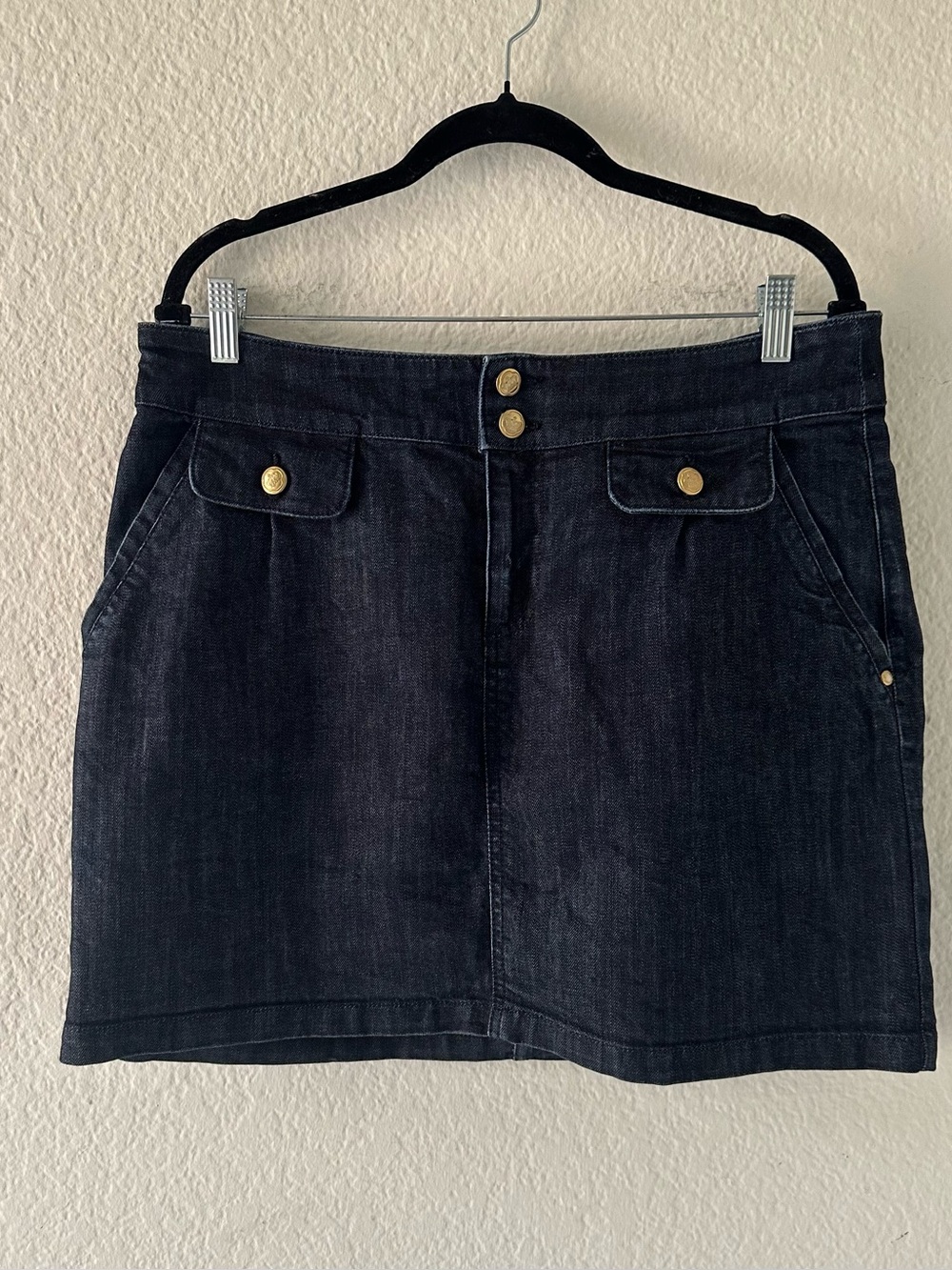 Juicy Couture Denim Mini Skirt Black